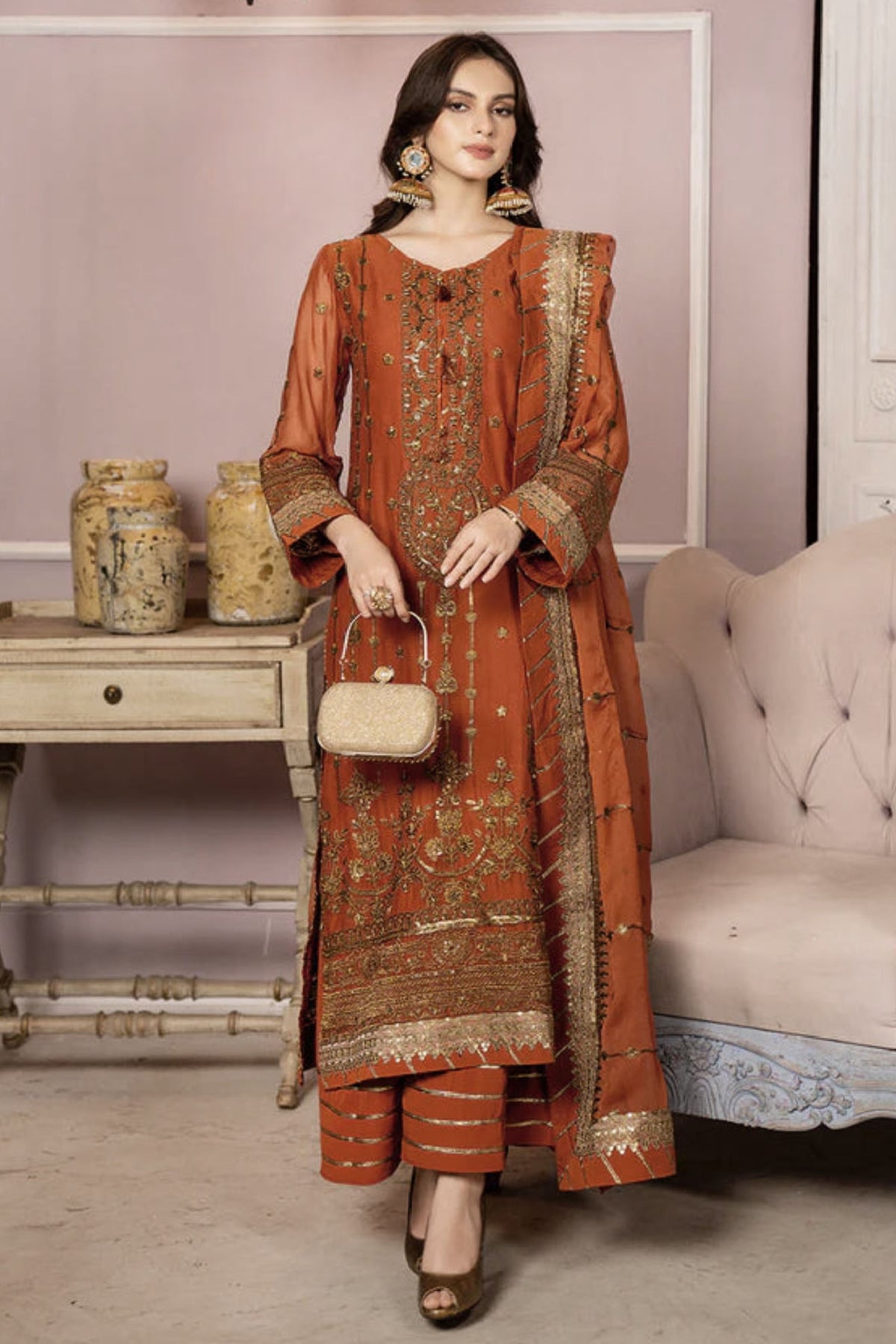 Lallaria By Noorma Kaamal Unstitched 3 Piece Fancy Formals Vol-01 Collection'2024-NK-LLC-10