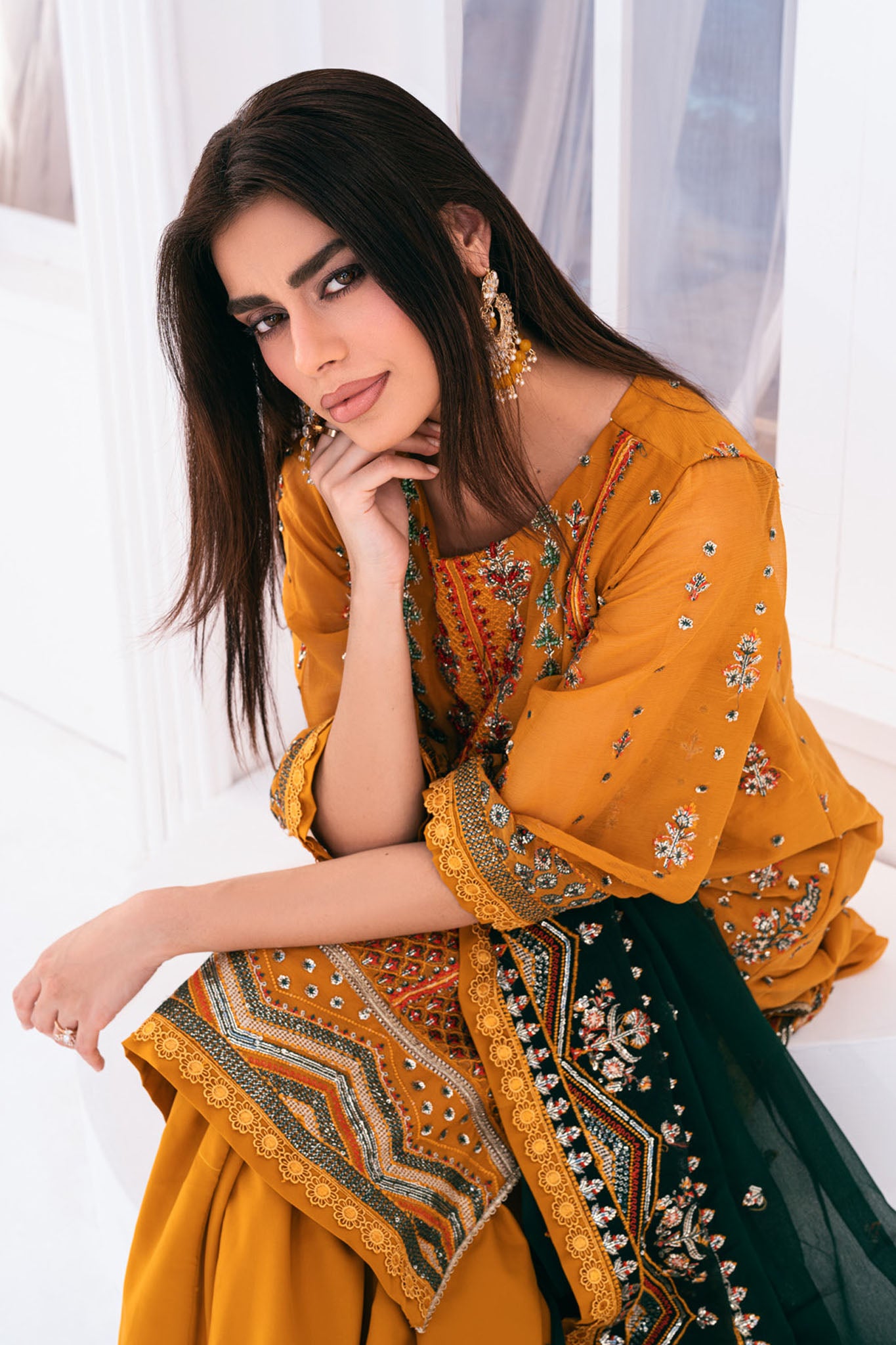 Lallaria By Noorma Kaamal Unstitched 3 Piece Luxury Chiffon Vol-03 Collection'2024-NK-LLC-21