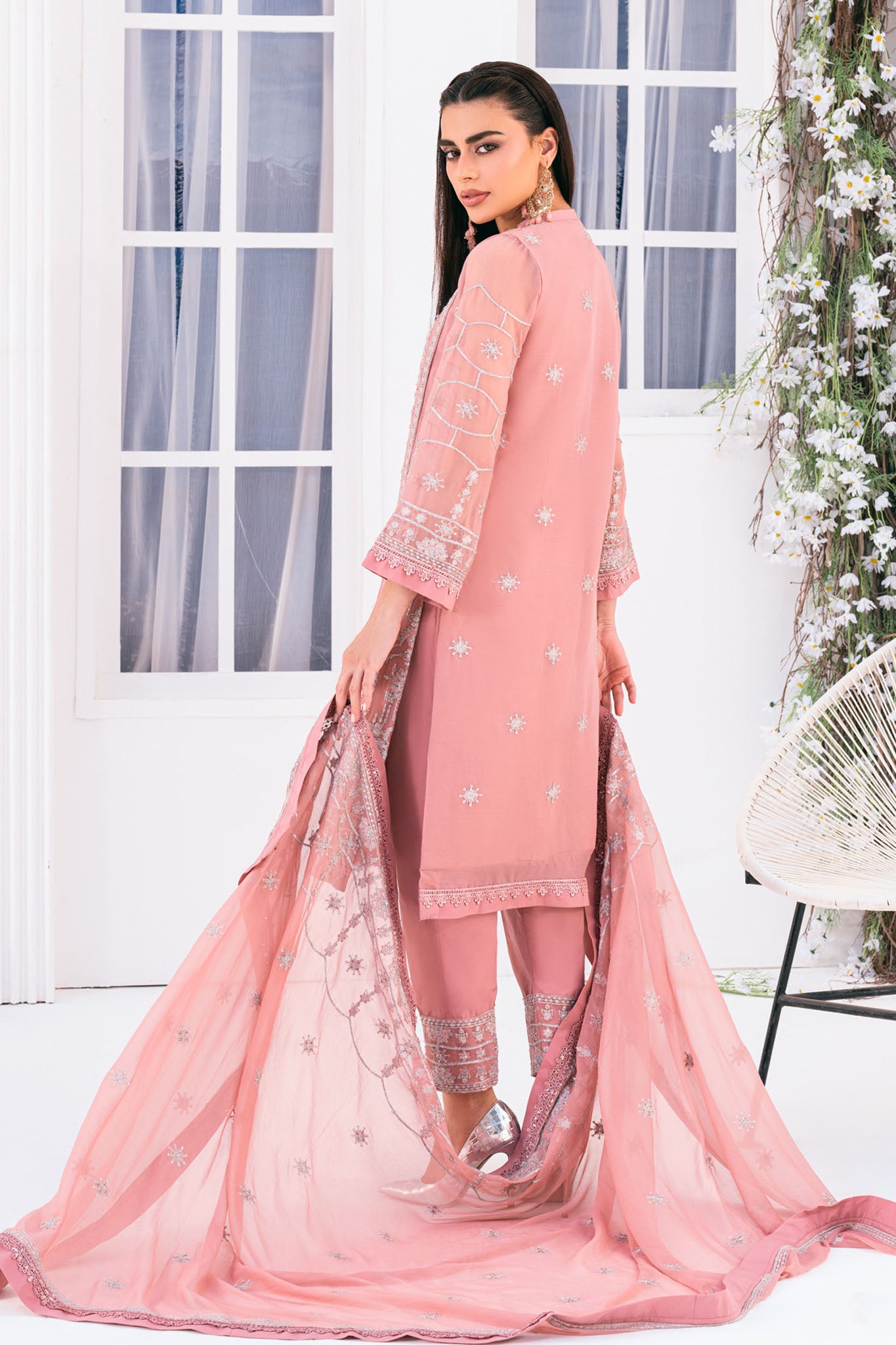 Lallaria By Noorma Kaamal Unstitched 3 Piece Luxury Chiffon Vol-03 Collection'2024-NK-LLC-24