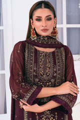 Lallaria By Noorma Kaamal Unstitched 3 Piece Luxury Chiffon Vol-03 Collection'2024-NK-LLC-25