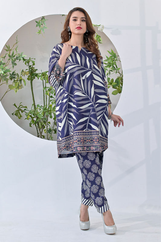 Jogi By Noorma Kaamal Unstitched 2 Piece Printed Raw Silk Collection'2024-NK-RSP-06