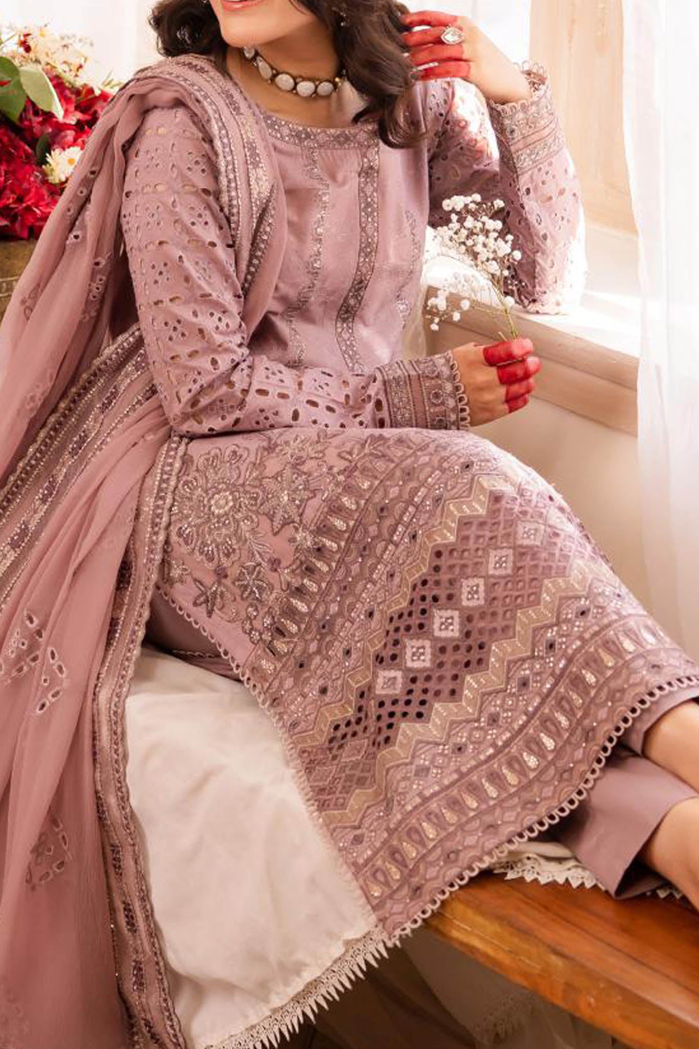 Nani Ka Ghar By Iznik Unstitched 3 Piece Eid Lawn Collection'2024-NKG-04-Chaap