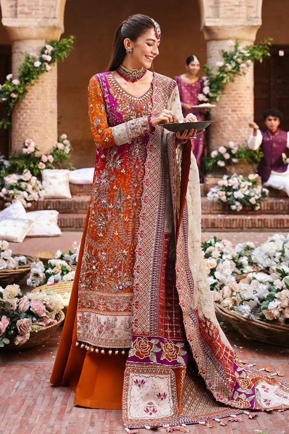 Jhoomro By Nureh Unstitched 3 Piece Luxury Formals Wedding Collection'2024-NL-66