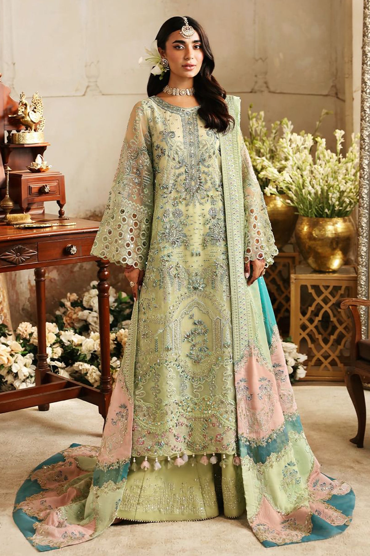 Jhoomro By Nureh Unstitched 3 Piece Luxury Formals Wedding Collection'2024-NL-67