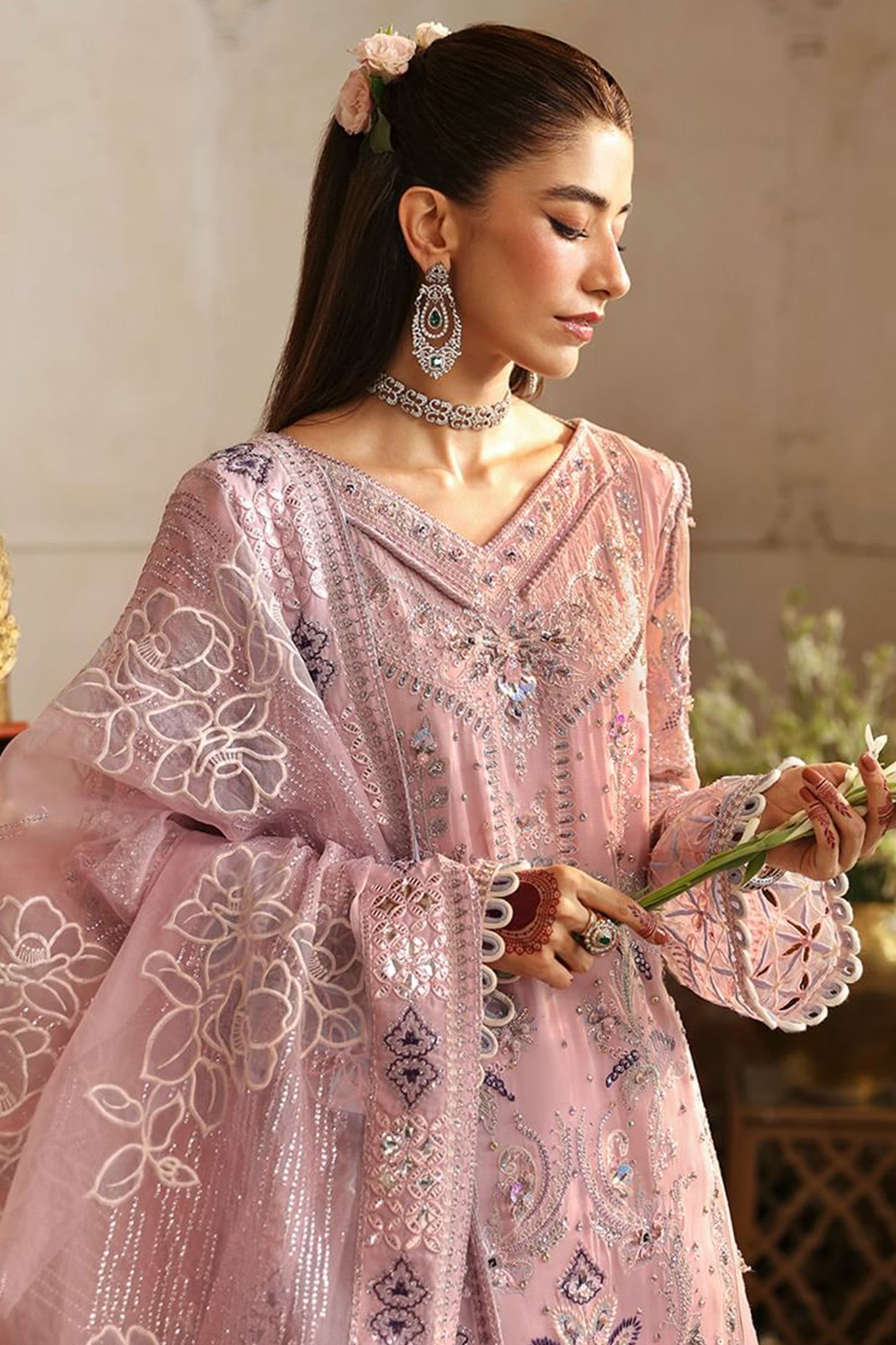 Jhoomro By Nureh Unstitched 3 Piece Luxury Formals Wedding Collection'2024-NL-69