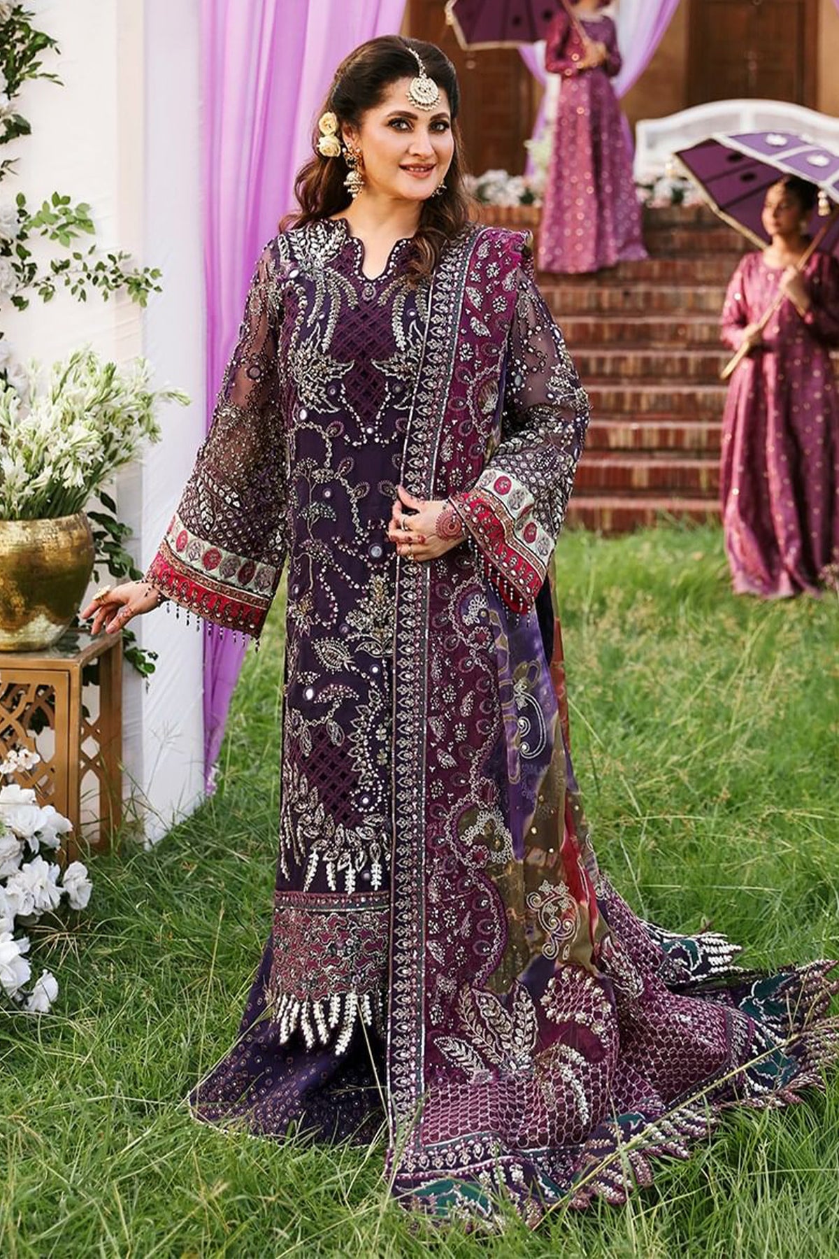 Jhoomro By Nureh Unstitched 3 Piece Luxury Formals Wedding Collection'2024-NL-70