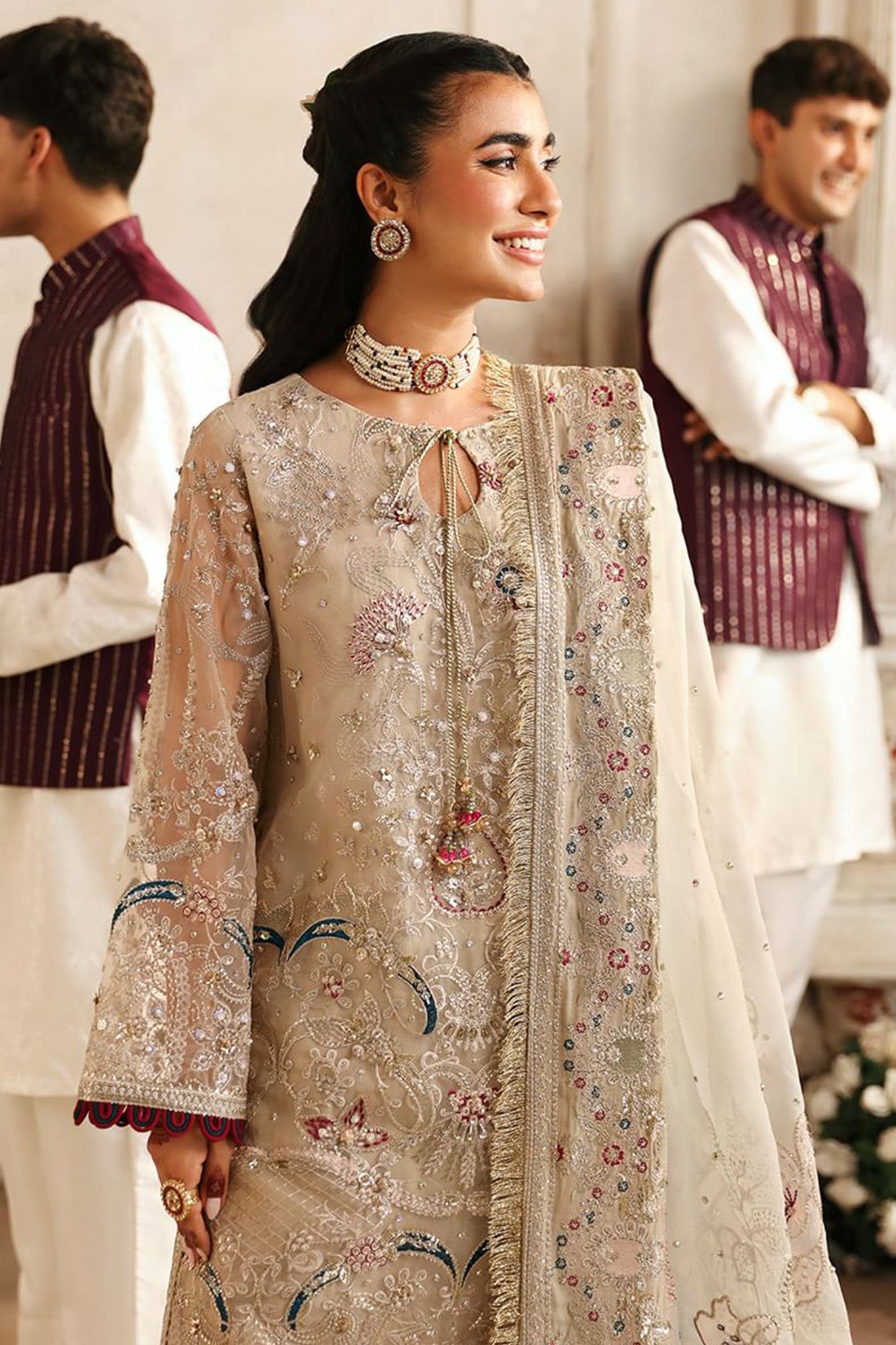 Jhoomro By Nureh Unstitched 3 Piece Luxury Formals Wedding Collection'2024-NL-72