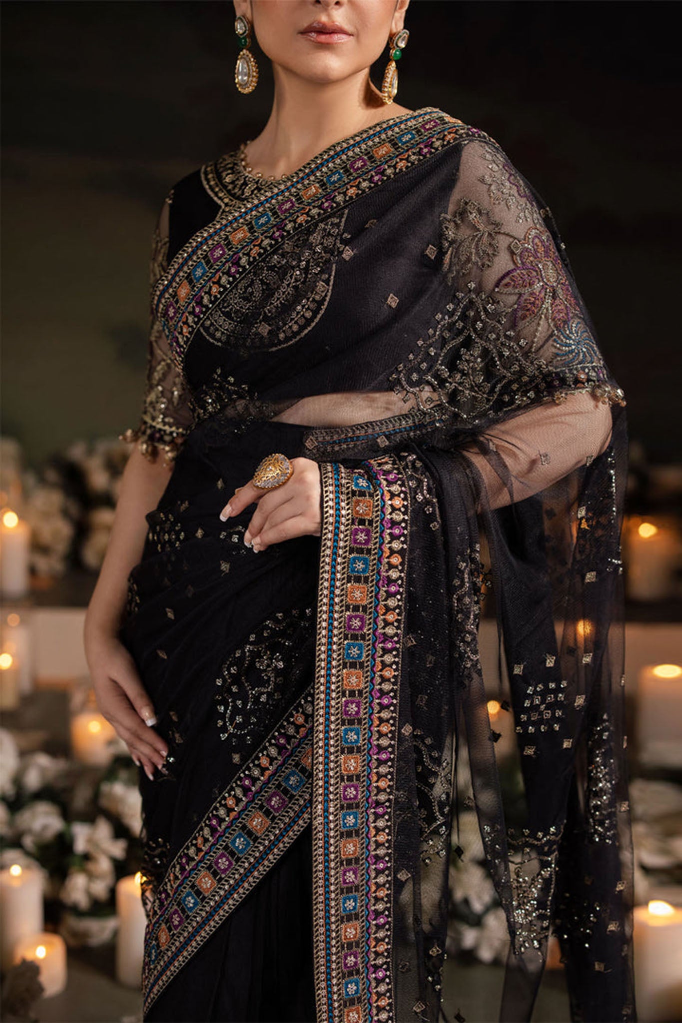 Alfaaz By Nureh Unstitched 3 Piece Festive Edition Collection'2024-NL-78-Ruhi