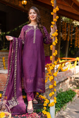 Omal By Komal Stitched 3 Piece Formals Collection'2025-Izzah - 3PC