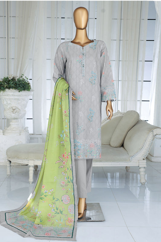 Ninokara By HZ Unstitched 3 Piece Printed Lawn Collection-NP-1175