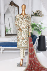 Nayab By HZ Unstitched 3 Piece Digital Printed Doriya Lawn Vol-03 Collection'2024-NPD-01