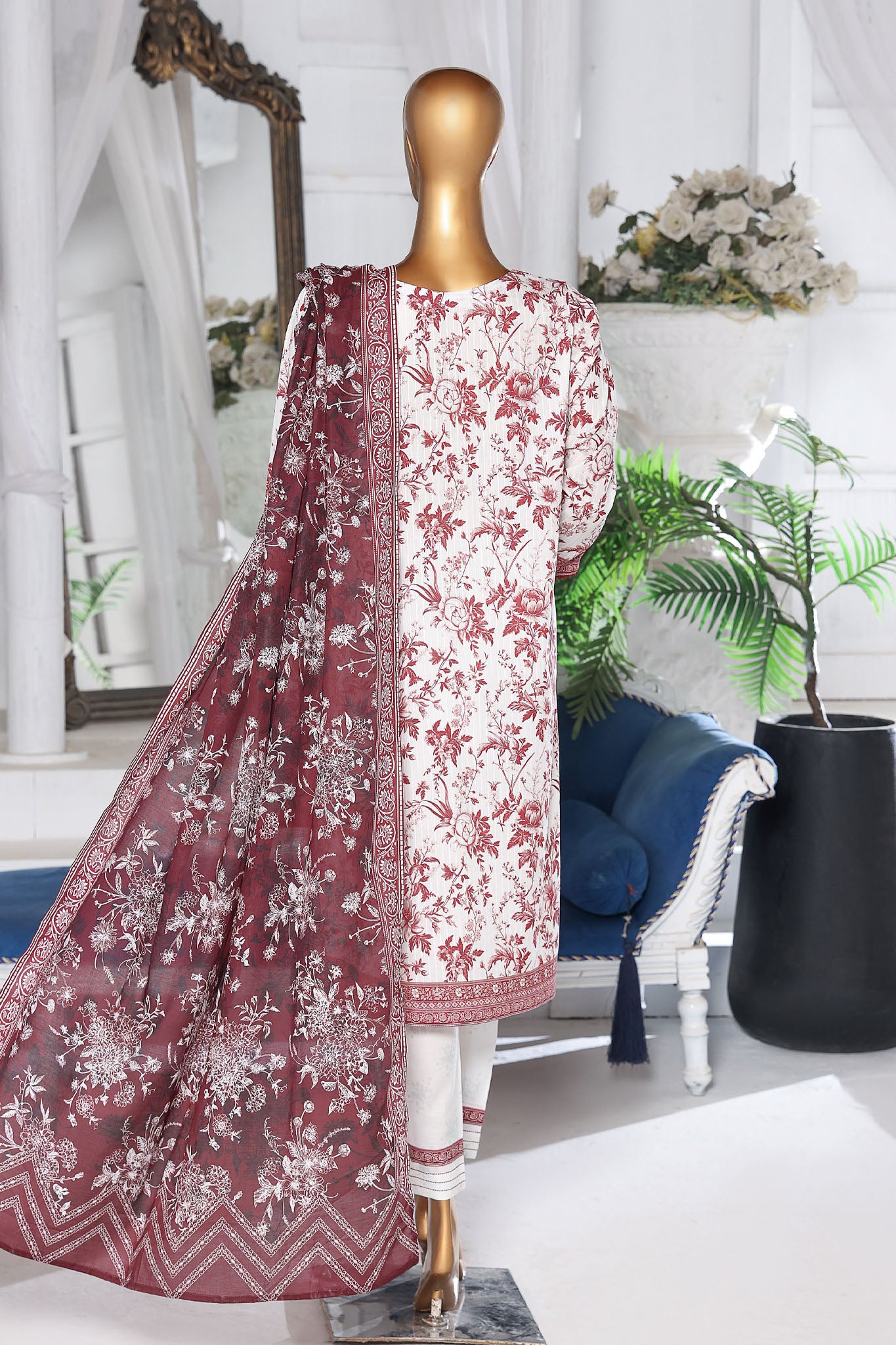 Nayab By HZ Unstitched 3 Piece Digital Printed Doriya Lawn Vol-03 Collection'2024-NPD-04