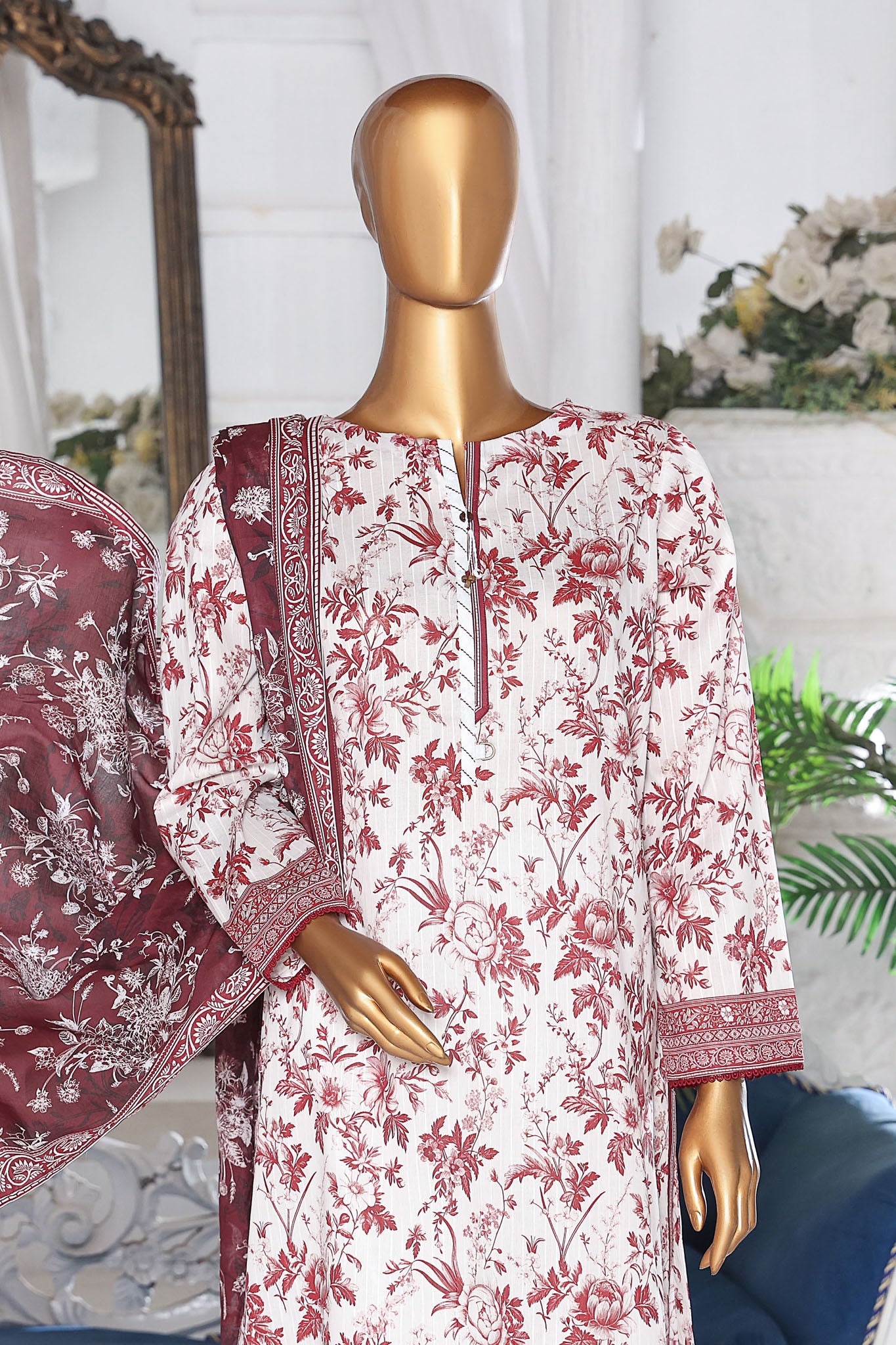 Nayab By HZ Unstitched 3 Piece Digital Printed Doriya Lawn Vol-03 Collection'2024-NPD-04