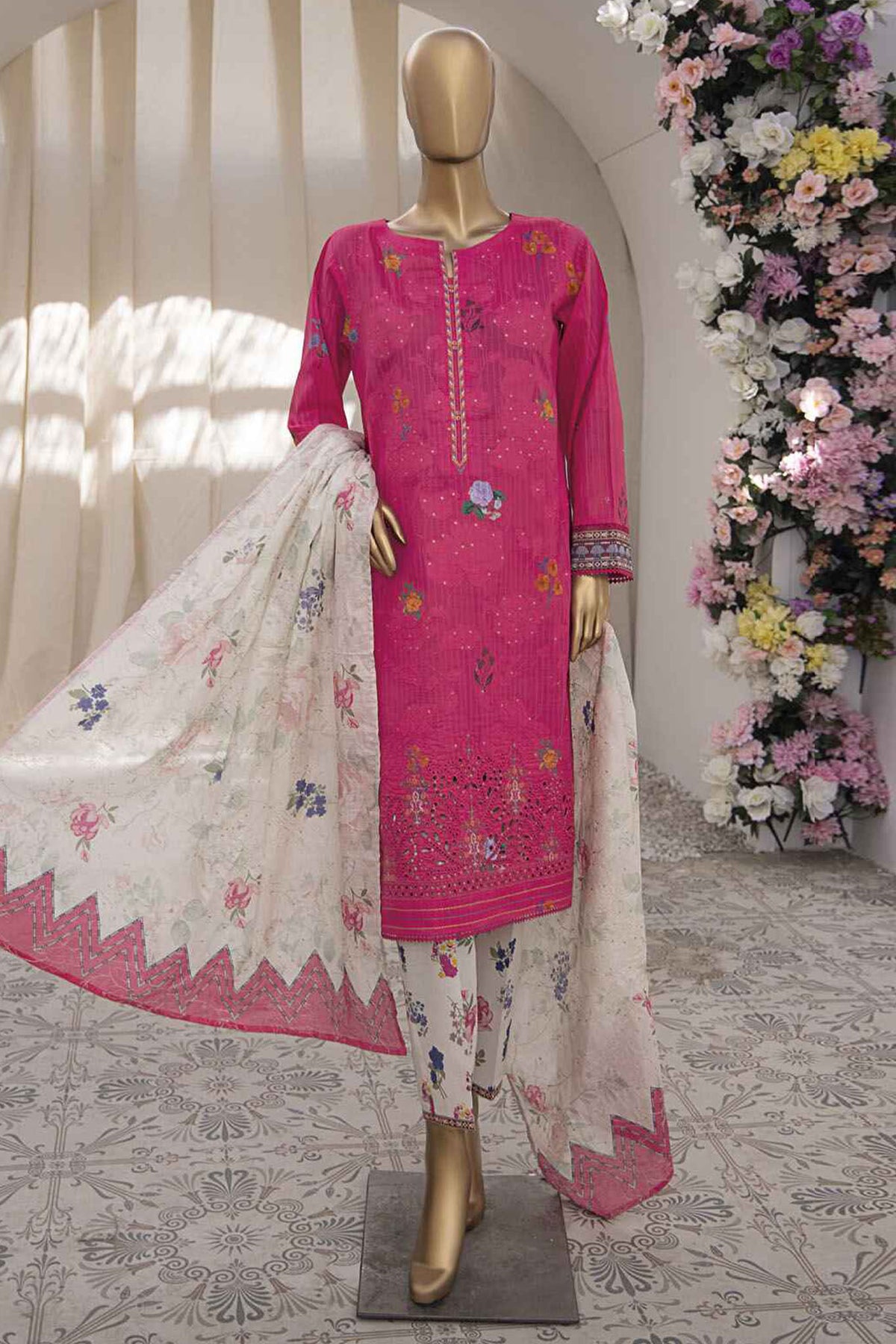 Nayab Printkari By HZ Unstitched 3 Piece Emb Lawn Vol-02 Collection-NPE-15