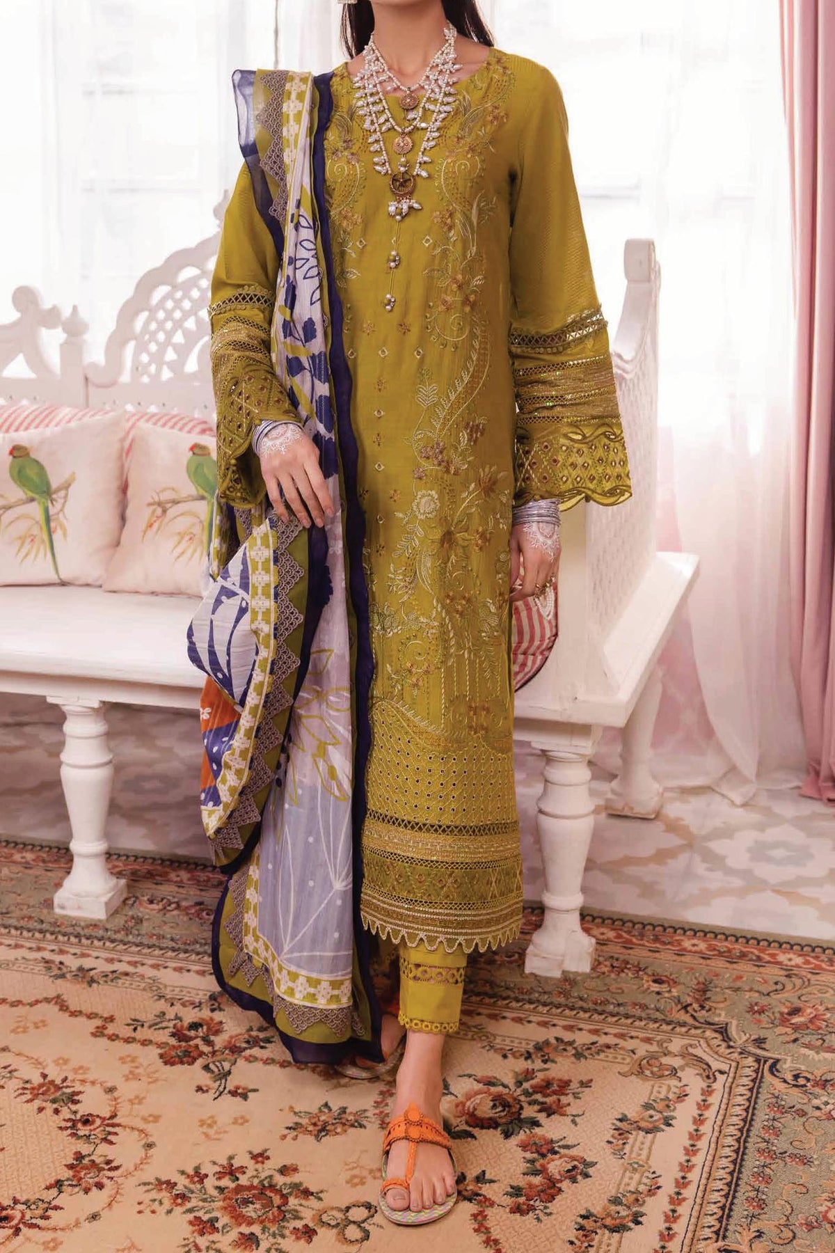 Maya by Nureh Unstitched 3 Piece Emb Lawn Collection'2024-NS-111