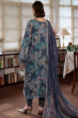Maya By Nureh Unstitched 3 Piece Emb And Printed Swiss Lawn Suit-NS-162