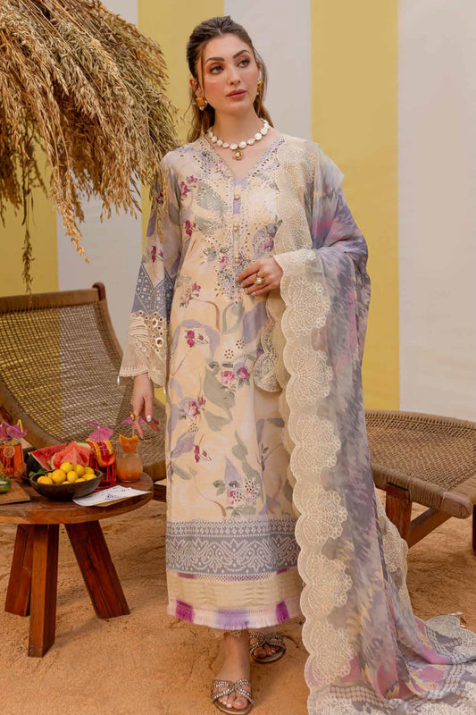 Gardenia By Nureh Unstitched 3 Piece Emb Lawn Collection-NSG-177