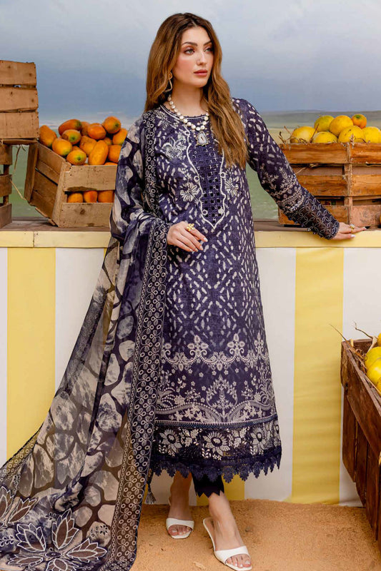 Gardenia By Nureh Unstitched 3 Piece Emb Lawn Collection-NSG-182