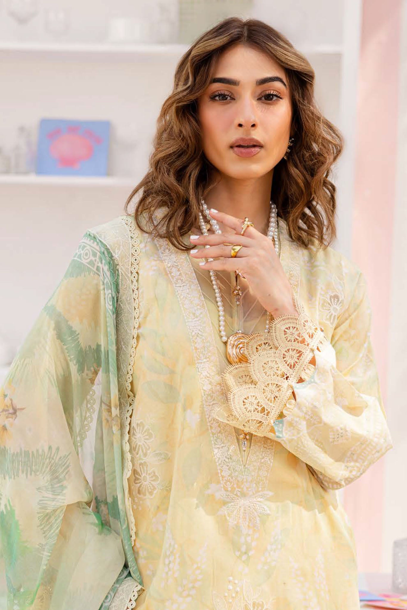 Gardenia By Nureh Unstitched 3 Piece Emb And Printed Lawn Collection'2025-NSG-188