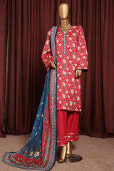 Bin Saeed Exclusive Printed Lawn With Farshi Shalwar Vol-06 Collection'2025-NSM-2167-Atishi