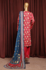 Bin Saeed Exclusive Printed Lawn With Farshi Shalwar Vol-06 Collection'2025-NSM-2167-Atishi