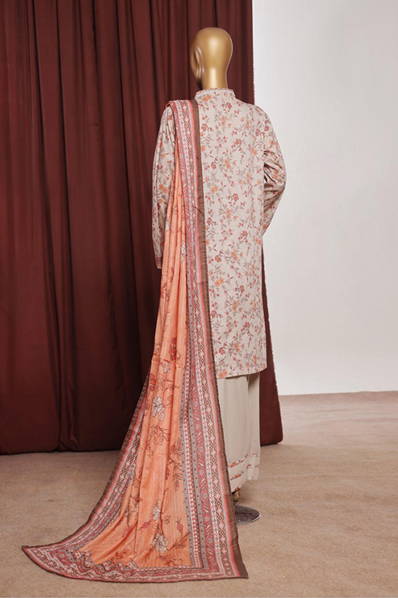 Bin Saeed Exclusive Printed Lawn With Farshi Shalwar Vol-06 Collection'2025-NSM-2169-Skin
