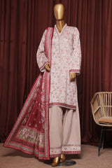 Bin Saeed Exclusive Printed Lawn With Farshi Shalwar Vol-06 Collection'2025-NSM-2170-Pink