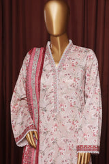 Bin Saeed Exclusive Printed Lawn With Farshi Shalwar Vol-06 Collection'2025-NSM-2170-Pink