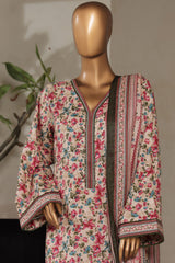 Bin Saeed Stitched 3 Piece Exclusive Printed Lawn Vol-07 Collection'2025-NSM-2206-Multi