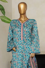 Bin Saeed Stitched 3 Piece Exclusive Printed Lawn Vol-09 Suit-NSM-2239-Green