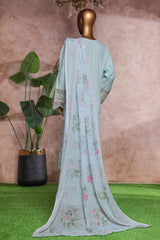 Bin Saeed Stitched 3 Piece Luxe Self & Self Collection'2025-NSM-2246-Ferozi