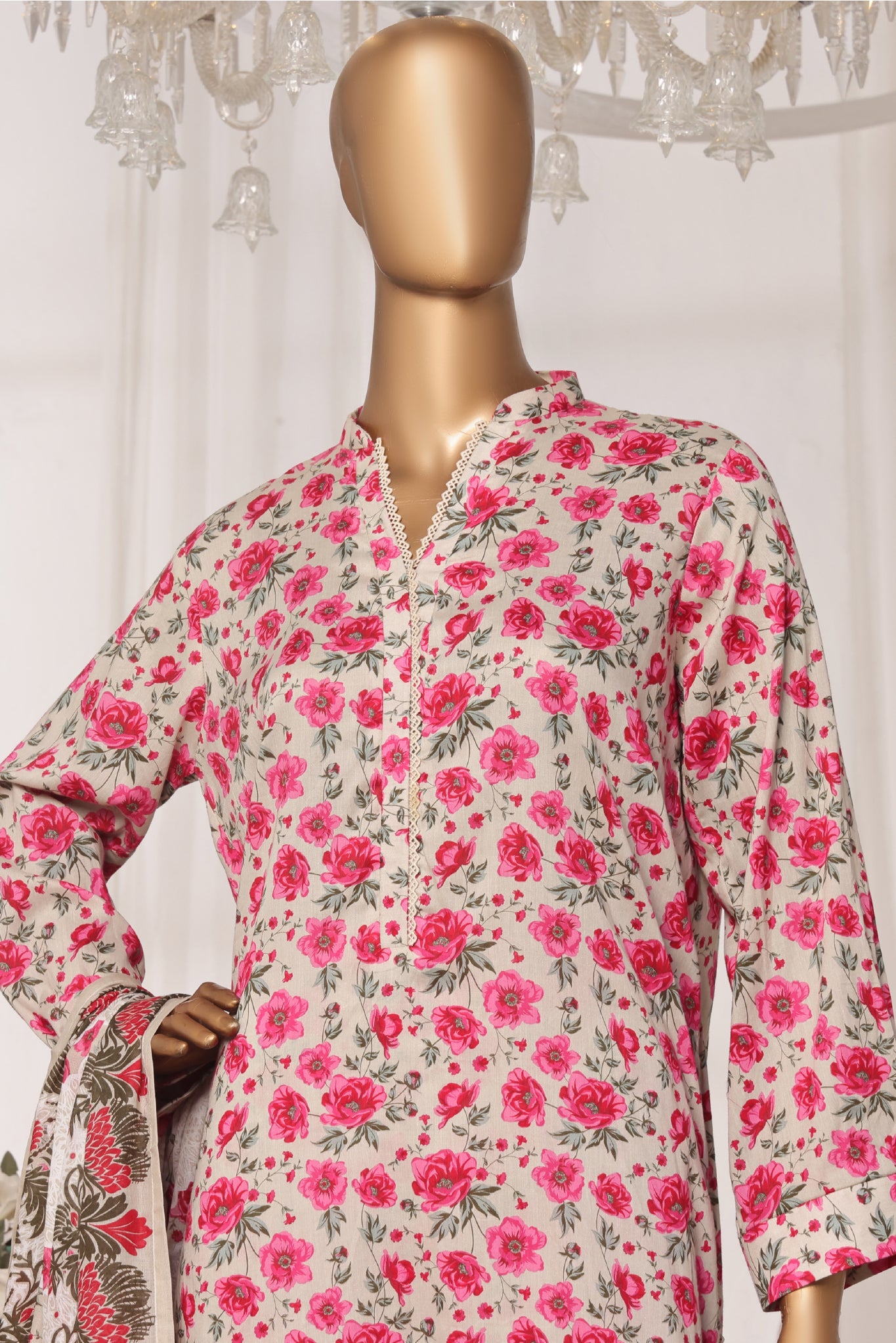 Bin Saeed Stitched 3 Piece Exc Printed Lawn Vol-03 Drop-02 Collection'2025-NSM-2311-Multi