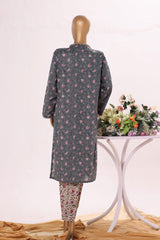 Bin Saeed Stitched 2 Piece Exclusive Printed Cotton Collection'2025-NSM-2498-Grey