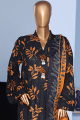 Bin Saeed Stitched 3 Piece Exclusive Emb Lawn Pintex Suit-NSM-2696 BLUE