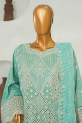 Bin Saeed Stitched 3 Piece Luxury Emb Lawn Vol-01 Suit-NSM-2786-FEROZI