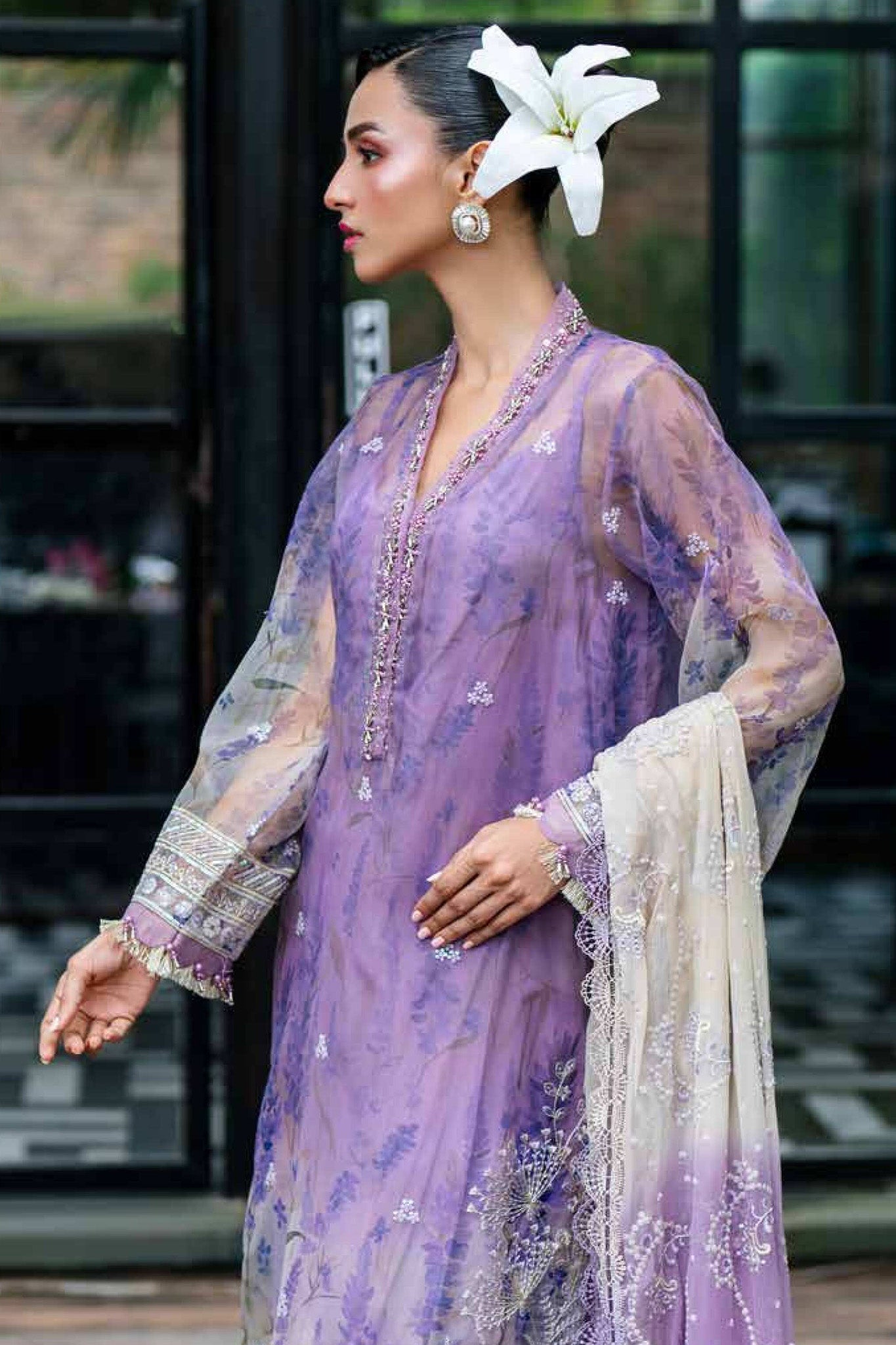 Ballerina by Nureh Unstitched 3 Piece Chiffon Collection'2024-NU2-149