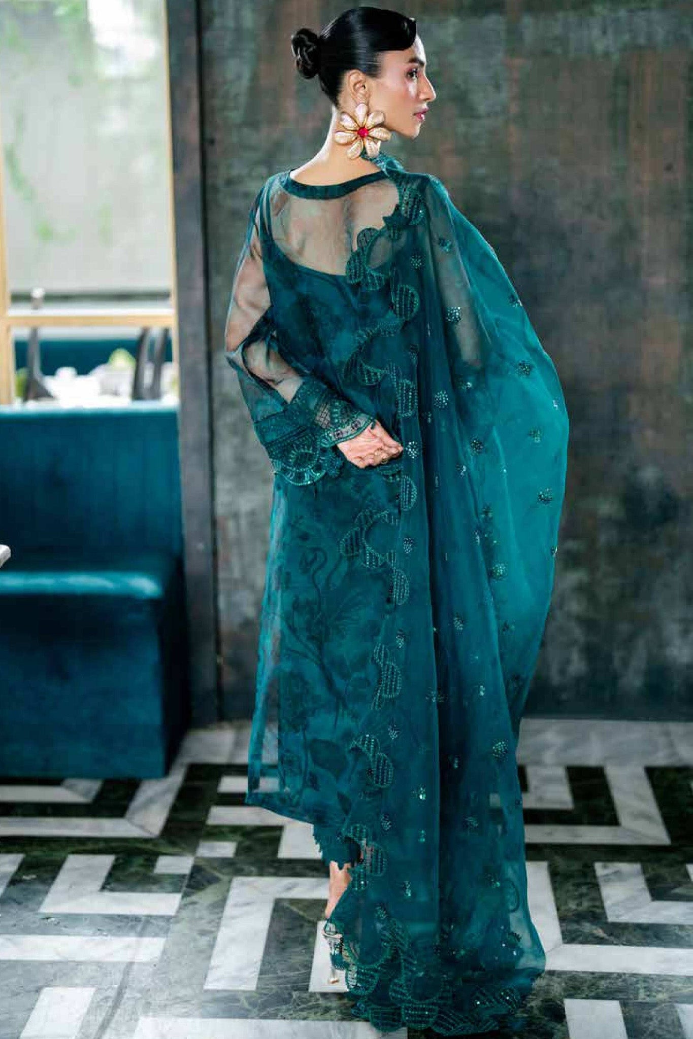 Ballerina by Nureh Unstitched 3 Piece Chiffon Collection'2024-NU2-152