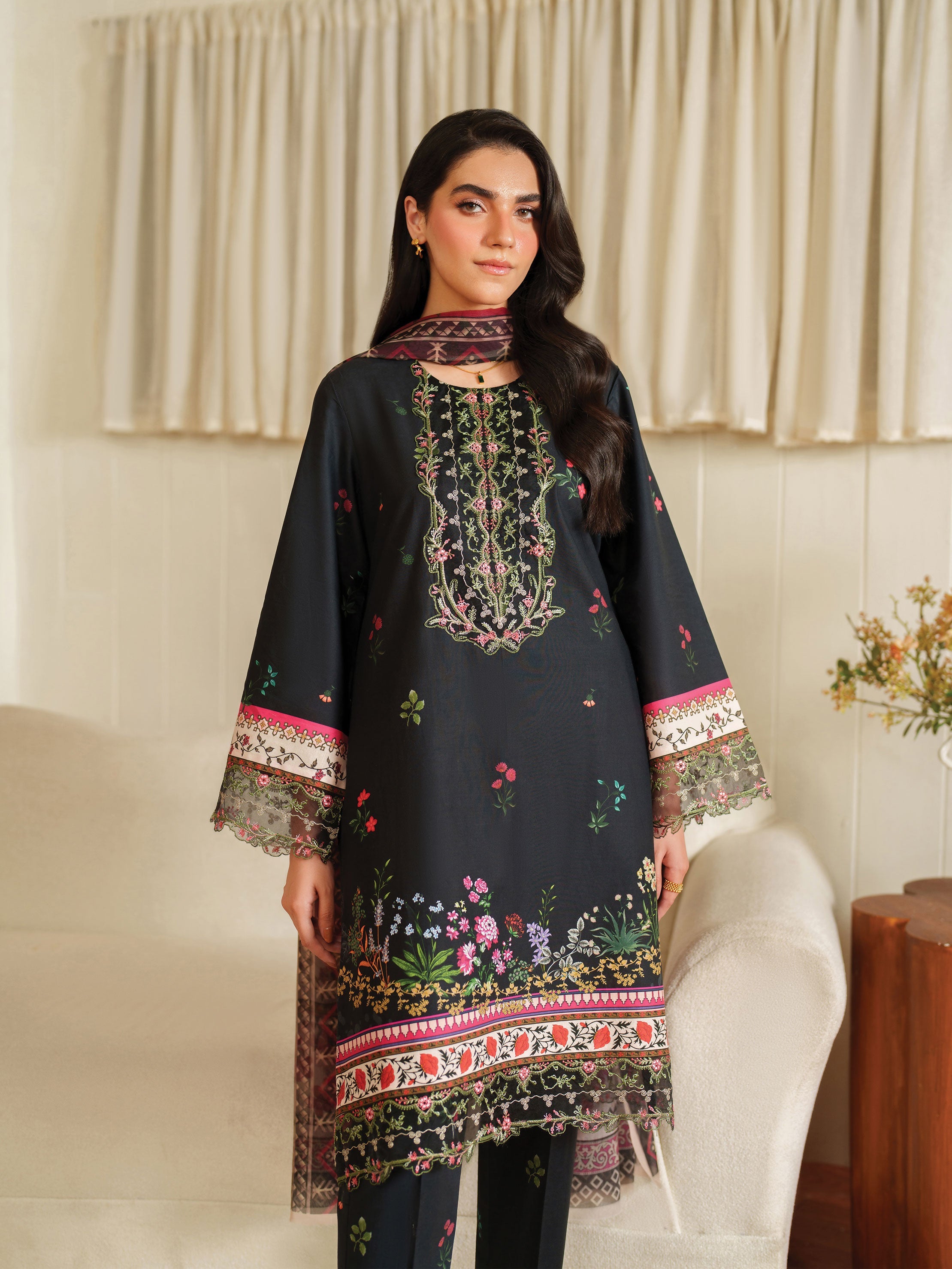 The Bloom Edit by Garnet Stitched 3 Piece Summer Collection'2025-Nyssa