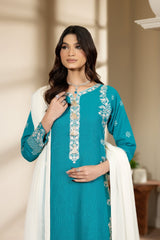 Justuju By Inara Stitched 3 Piece Winter Collection'2026-NAAZ DR-04