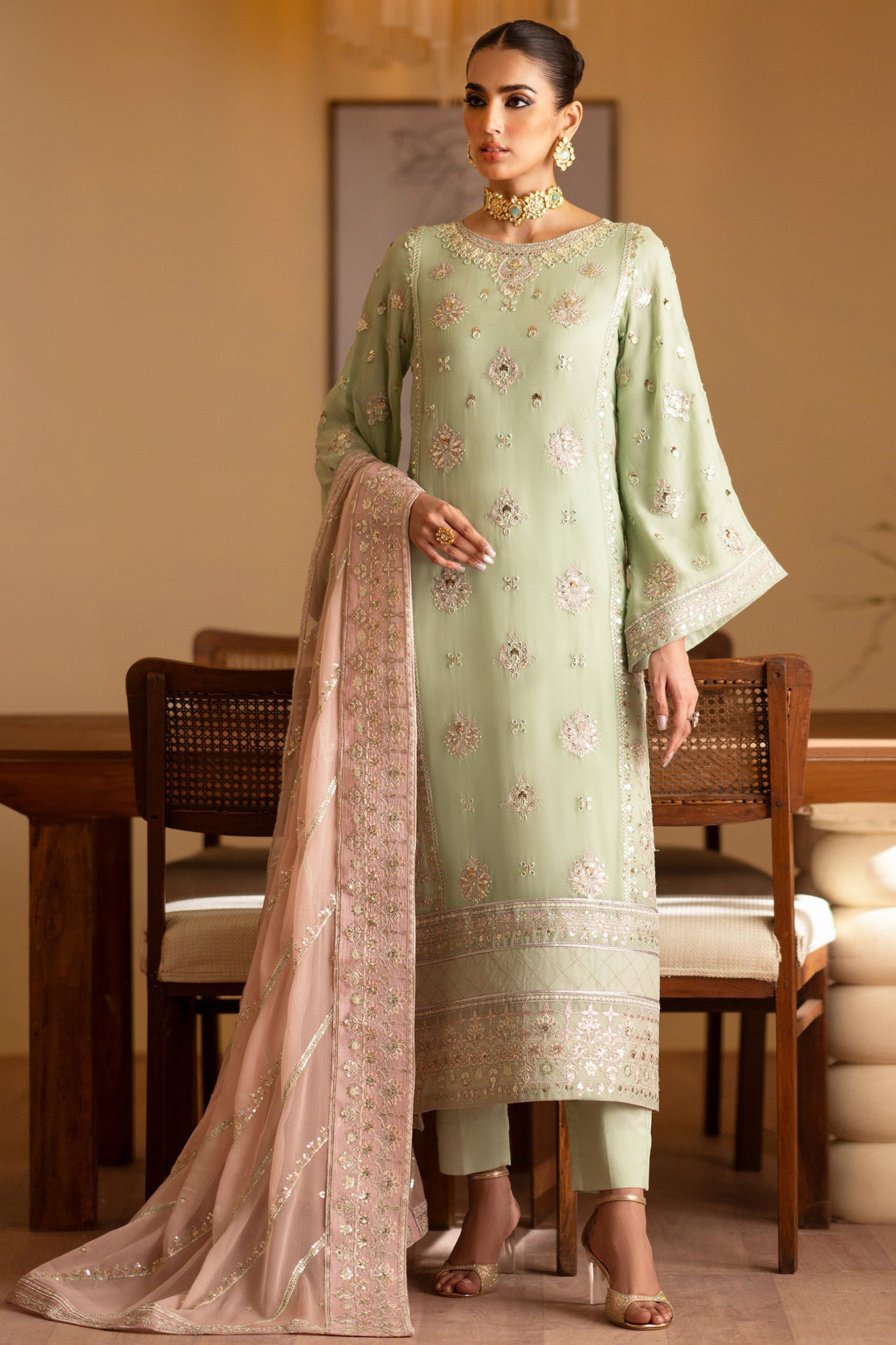 Romansiyyah By Emaan Adeel Unstitched 3 Piece Luxury Formals Collection'2024-Najmeh