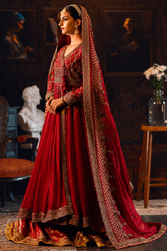 Qarmazi By Zaaviay Stitched Nazanin