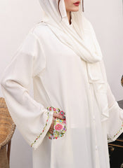 Hijab Ul Hareem Nida Hand Work Abaya Pearl 0118-J-778