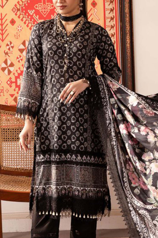 Mausummery Unstitched 3 Piece Spring Summer Lawn Vol-01 Collection'2024-Nigra