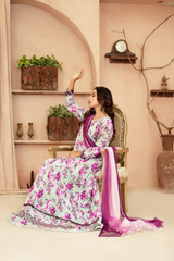 Noor E Mahal by Madiha Gohar Stitched Summer Suit-Noor e Mah | Swiss Embroidered Dress