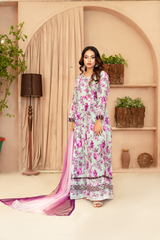 Noor E Mahal by Madiha Gohar Stitched Summer Suit-Noor e Mah | Swiss Embroidered Dress