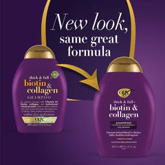 OGX, Shampoo, Thick & Full+ Biotin & Collagen, 385ml