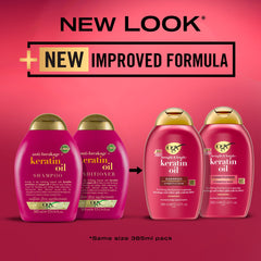 OGX, Shampoo, Anti-Breakage+ Keratin Oil, 385ml