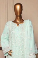 Bin Saeed Stitched 3 Piece Fancy Formals Collection'2025-OMSC-2292-Ferozi