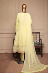 Bin Saeed Stitched 3 Piece Fancy Formals Collection'2025-OMSC-2293-Yellow