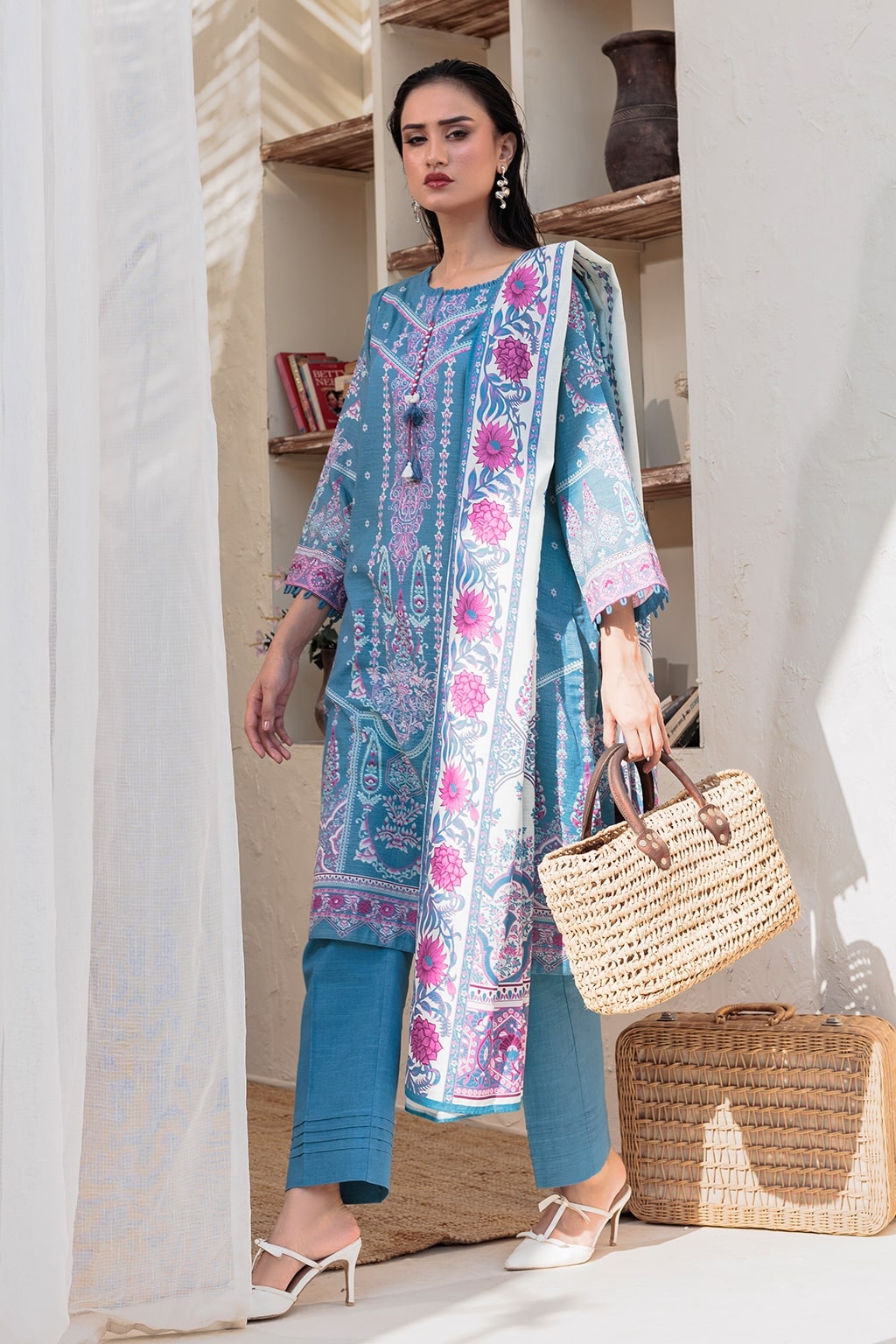 O'Pole Unstitched 3 Piece Winter Vol-01 Collection-OP-04